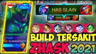 Build Zhask Tersakit  2021 [ Top 3 Global Zhask Gameplay ] | Mobile Legends