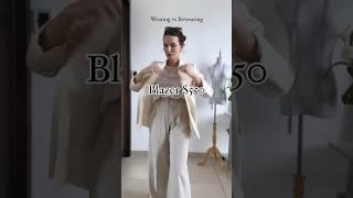 How to wear a white blazer #wearingvsstyling #wearingvsrewearing #capsulewardrobe #shopyourcloset