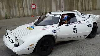 Eric Comas former Formula 1 driver in Lancia Stratos before Rally stage start, Zenith