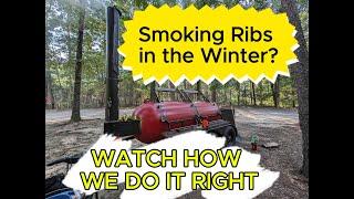 "BBQ Ribs Cooked to Perfection on a 500-Gallon Smoker | Mississippi Gulf Coast"