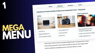 Design A Responsive Mega Menu Using HTML, CSS and JavaScript (Part 1)