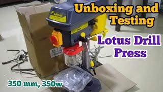 Unboxing at Testing ng 50% off Drill Press Lotus 13mm 350w
