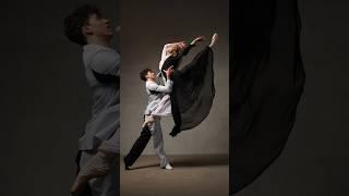 Model poses for photoshoot Ballet. Model Anna and Artem