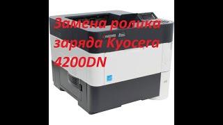 Замена ролика заряда Kyocera 4200DN, M3550IDN, вертикальные полосы при печати.