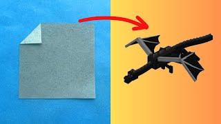 Easy Origami Minecraft Ender Dragon Tutorial (2024)