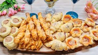 IDEE APERITIVO CON PASTA SFOGLIA - ANTIPASTI DI PASTA SFOGLIA FACILI VELOCI - RUSTICI - STUZZICHINI