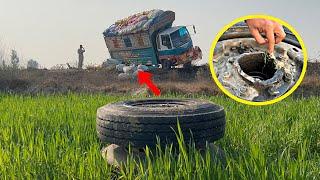 Emergency Truck Repair Stuck Axle and Broken Rear Wheel Housing Fix “Pakistani Trucks “