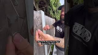How To Fix Rattling Fences Panels #diy #hacks #lifehacks