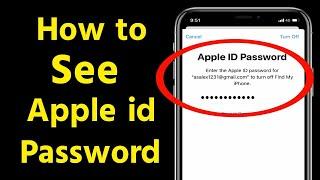 How to See Your Apple id Password on iPhone | See Apple id Logout Password