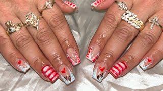 WMW/Valentines  nails 