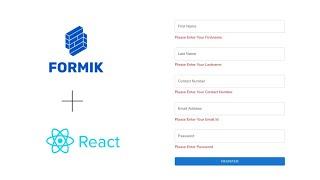 React Formik Tutorial with Yup (React Form Validation)