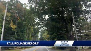 Fall foliage in Maine is starting to pop