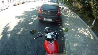 Обрыв цепи на мото без последствий/moto chain break without consequences