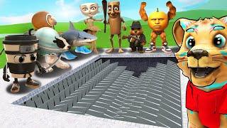 BRAINROT VS SHREDDER! PUSHING ALL ITALIAN MEMES INTO A GIANT SHREDDER!! (Gmod Sandbox)