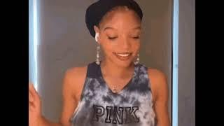 stan twitter: Halle Bailey vibing to Taylor swift ai cover of Emily Montes song