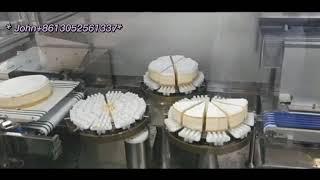 Ultrasonic Cake Cutting Machine + Cake Packaging Machine Video