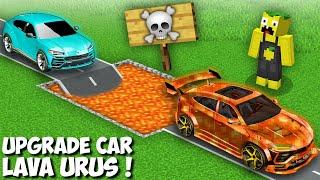 I upgrade MY LAMBORGHINI URUS WITH LAVA in Minecraft ! NEW LAVA LAMBORGHINI URUS SUPER CAR !