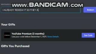 SO DISCORD ARE GIVING FREE YOUTUBE 3 MONTHS PREMIUM TO NITRO USERS.....
