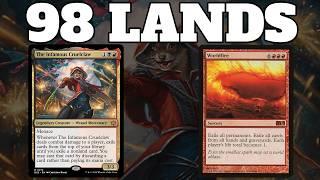 A Commander Deck With 98 Lands Where You Cast Worldfire Every Game