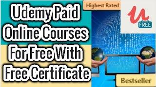 Limited Time Paid Udemy Courses for Free with Free Certificates l Free Udemy Courses  8 August