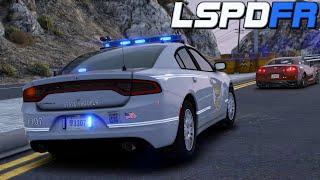 GTA 5 LSPDFR | GTR Runs From Trooper | Ohio State Highway Patrol | #lspdfr