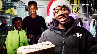  ANTHONY ELANGA IS SECRET SANTA  SURPRISING KIDS IN NOTTINGHAM WITH FREE BOOTS