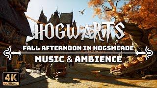 A Cozy Fall Afternoon in Hogsmeade | 4K Harry Potter Music & Ambience