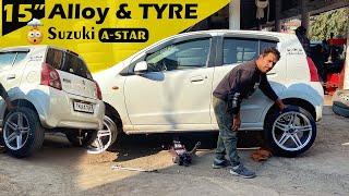 Modified A-star 15" Vossen Alloy with Yokohama TyreHow do you upsize alloy wheels? Chandigarh