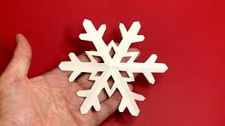 SNOWFLAKE MAKING ️️| Paper Snowflake | What is made of paper ️