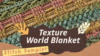 Easy Crochet Texture World Blanket