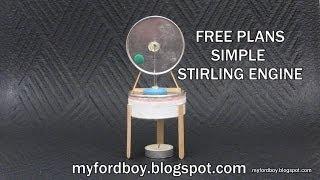 Free Plans Myfordboy Pringle Stirling Engine