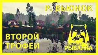 ВТОРОЙ ТРОФЕЙОКУНЬ‍️РЕКА ВЬЮНОК РУССКАЯ РЫБАЛКА 4