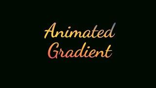 Animated Gradient Text | CSS Animation Examples