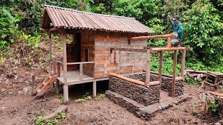 built a stone bathhouse, alone in the forest