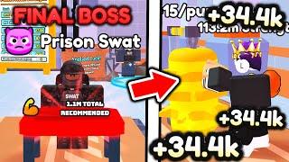 I DEFEAT PRISON SWAT FINAL BOSS New Prison Event Update in Arm Wrestle Simulator..