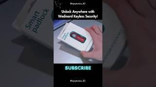 Unlocking Convenience: Wedinard Keyless Fingerprint Padlock Demo!  #KeylessSecurity #SmartTech