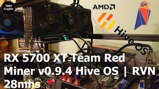 RX 5700 XT Team Red Miner v0.9.4 Hive OS | RVN 28mhs