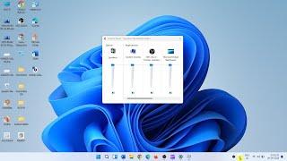 How to open volume mixer in Windows 11