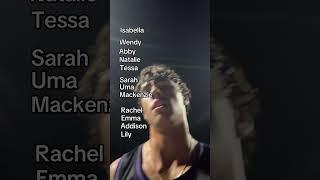 Girls I’ve played this year