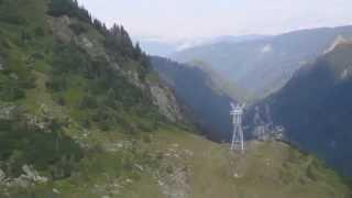 Zbor la Balea lac  cu  Bixler 1400 ,fly  in the sky, Balea lake  Romania