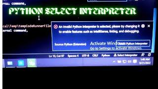 python select interpreter solve issue #videos #