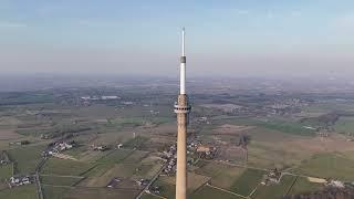 Emley Moor Mast DJI Air 3 drone 989 FT