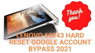 lenovo 60043 hard reset google account bypass 2021