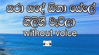 Sara Sande Sina Sele Karaoke (without voice) සරා සඳේ සිනා සේලේ