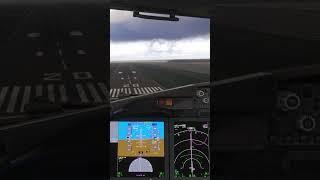 B738max Crosswind landing in Edmonton, Canada | CYEG