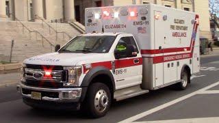 Elizabeth Fire Department EMS 11 Responding 1-15-24