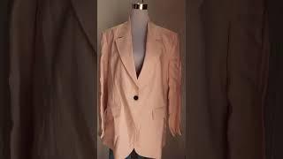 Zara Sale - LINEN BEIGE-PINK BLAZER - تخفيضات زارا #short