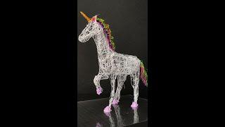 3D Unicorn Created with 3Doodler Flow!