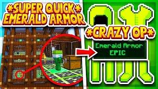 Hypixel Skyblock : THE FASTEST WAY TO GET *OP* EMERALD ARMOUR! l Minecraft Skyblock (9)