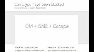 Sorry, you have been blocked (You are unable to access discord.com)